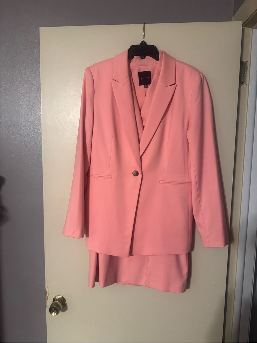Alex Marie Pink Dress and Blazer 2pc Set